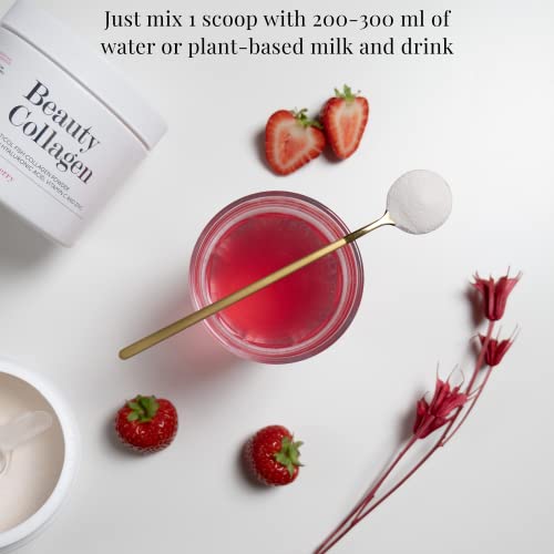 Beautyrobic Beauty Collagen | 180g | Skin Frimness | Vitamin C | Hyaluronic Acid | Zinc | Strawberry Flavoured