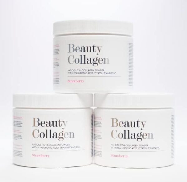 Beautyrobic Beauty Collagen | 180g | Skin Frimness | Vitamin C | Hyaluronic Acid | Zinc | Strawberry Flavoured